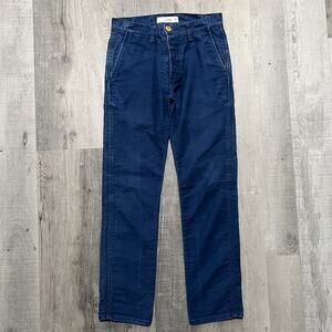 3sixteen Heavy Cotton Twill Chino Deep Navy Blue Indigo Washed Slim Fit Men's 28